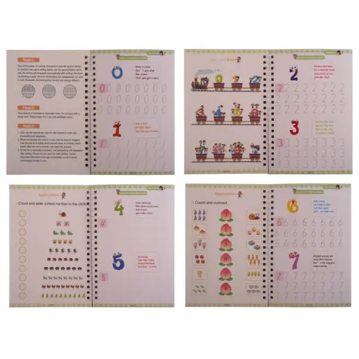 Magic Practise Copybook Set Numbers Open